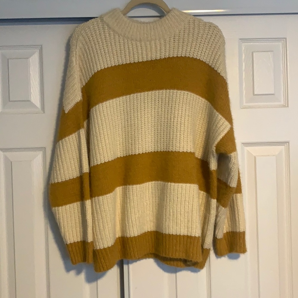 Striped knit sweater
